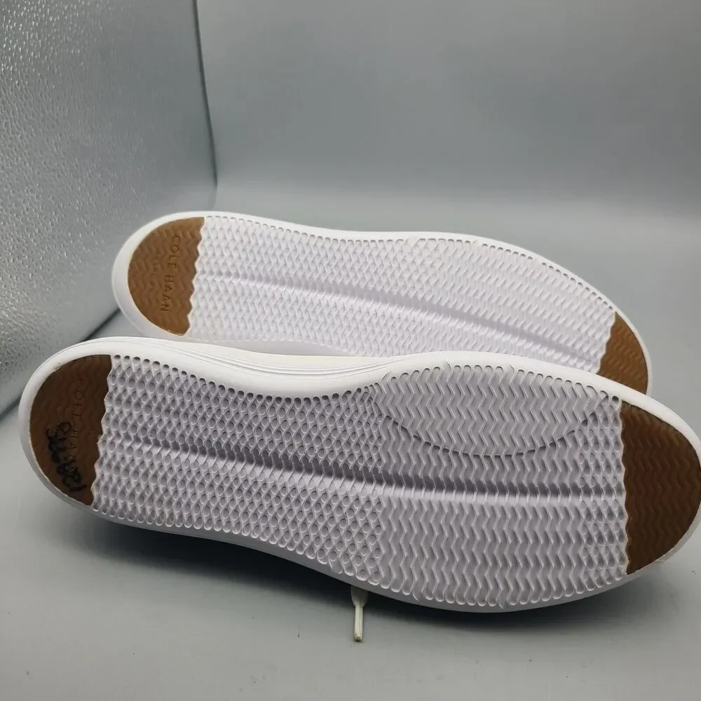 Cole Haan Grand Crosscourt II White Leather Lace-up Sneakers Women Sz 10 new